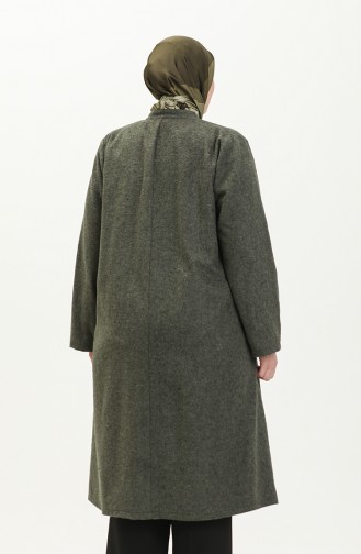 Große Größe Cachet-Cape mit Reißverschluss 6065-01 Khaki 6065-01