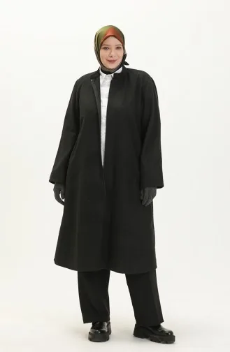 Cape zippée Cachet Grande Taille 6065-04 Noir 6065-04