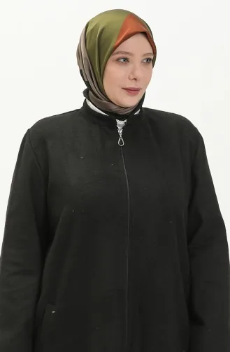 Cape zippée Cachet Grande Taille 6065-04 Noir 6065-04