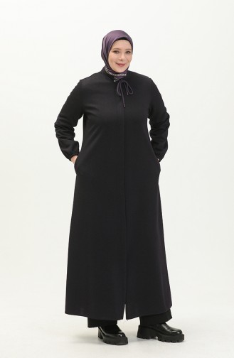Große Größe Covercoat mit Reißverschluss 3015-02 Rotviolett 3015-02