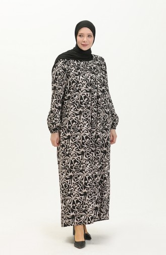 Robe Hijab Noir 8226.Siyah