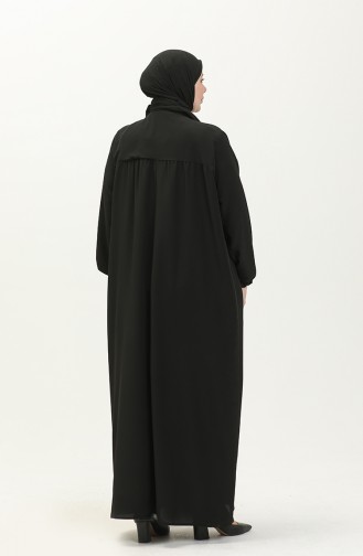 فستان أسود 8408-1.Siyah