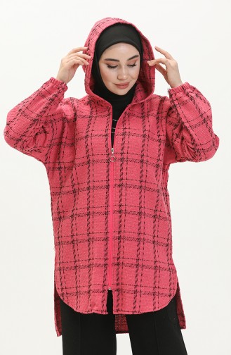 Kapüşonlu Tunik 0011A-03 Pembe