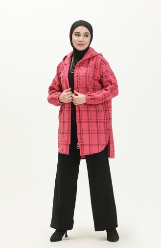 Kapüşonlu Tunik 0011A-03 Pembe