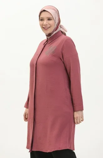 Beige-Rose Tunikas 8171.GÜL KURUSU