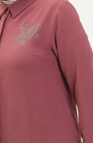 Beige-Rose Tunikas 8171.GÜL KURUSU