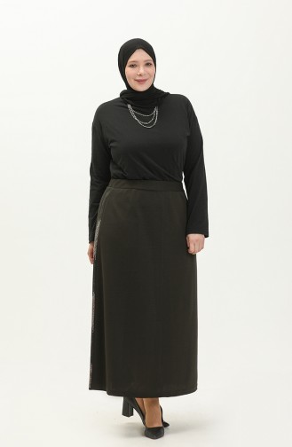 Khaki Skirt 8555.Haki