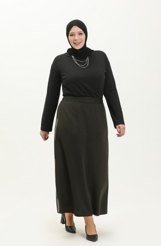Khaki Skirt 8555.Haki