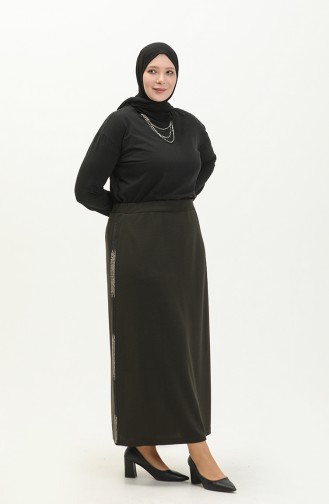 Khaki Skirt 8555.Haki