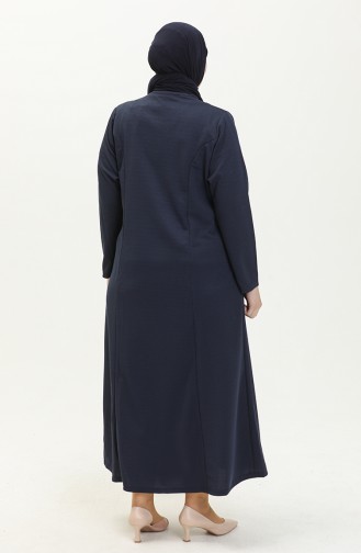 Robe Hijab Bleu Marine 4756.Lacivert