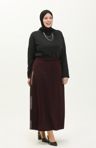 Jupe Plum 8555.Mürdüm