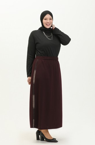 Jupe Plum 8555.Mürdüm