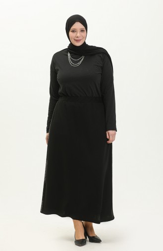 Jupe Noir 8555.Siyah