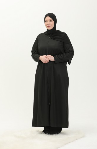 Schwarz Hijab Kleider 7128.Siyah