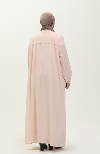 Robe Hijab Saumon 8408-1.Somon