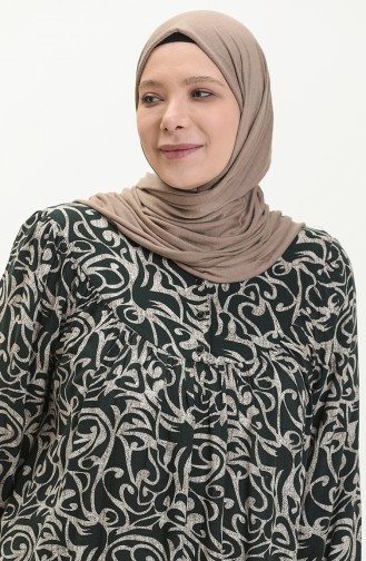 Robe Hijab Vert emeraude 8226.ZÜMRÜT YEŞİLİ