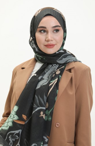 Wild Rose Misto Shawl M2379-05 Smoke-Colored Sea Green 2379-05