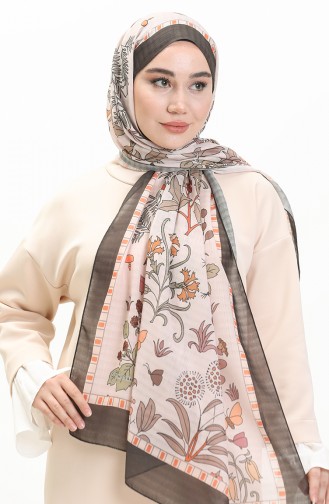 Botanical Misto Shawl M2383-04 Black Powder Pink 2383-04