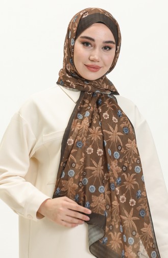 Châle Misto à Motifs M2384-04 Café au Lait Khaki 2384-04