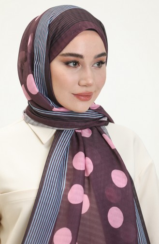 Polka Dot Misto Shawl M2385-01 Magenta Pink 2385-01