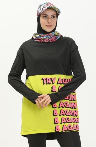 Active Sports Top T.101.2017-01 Black Yellow 101.2017-01