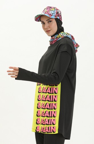 Active Sports Top T.101.2017-01 Black Yellow 101.2017-01
