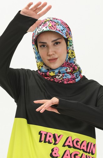 Active Sports Top T.101.2017-01 Black Yellow 101.2017-01