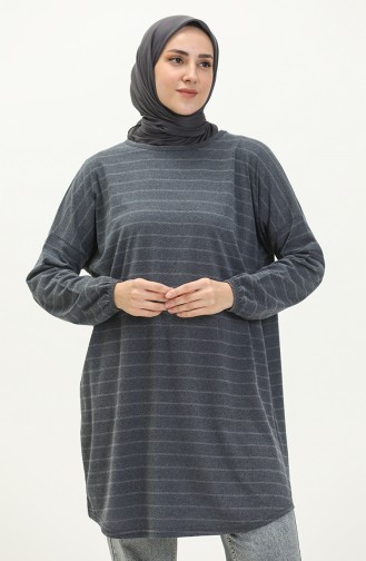 Striped Tunic 1628-01 Gray 1628-01