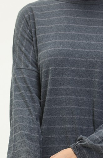 Striped Tunic 1628-01 Gray 1628-01