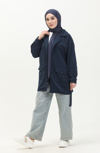 Pocket Jacket 3503-02 Navy Blue 3503-02