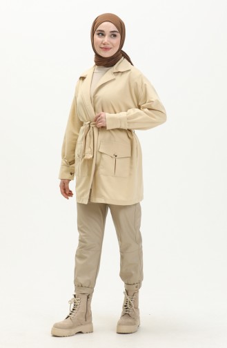 Jacke mit Tasche 3503-03 Beige 3503-03