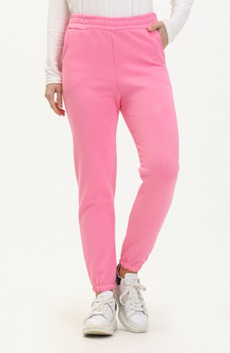 İki İplik Eşofman Altı 0264-02 Pembe