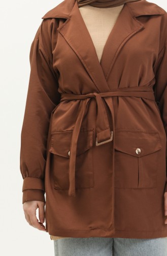 Jacke mit Tasche 3503-05 Braun 3503-05