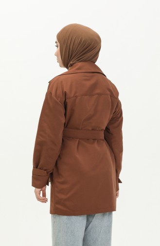 Pocketed Jacket 3503-05 Brown 3503-05