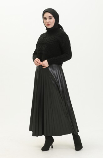 Triko Kısa Kazak 22179-03 Siyah