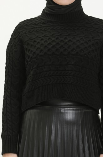 Pull Court Tricot 22179-03 Noir 22179-03