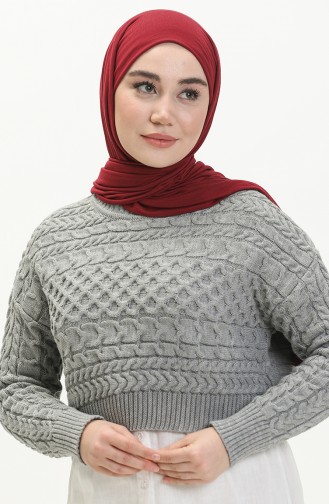 Trikot kurzer Pullover 22179-04 Grau 22179-04