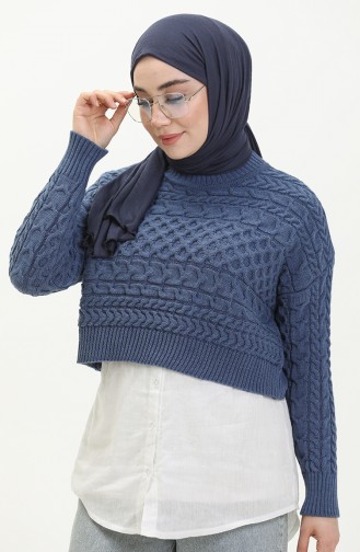 Pull Court Tricot 22179-05 İndigo 22179-05