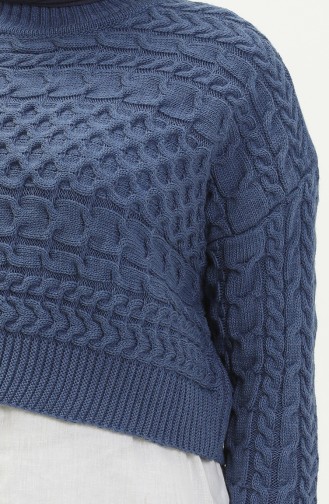 Pull Court Tricot 22179-05 İndigo 22179-05