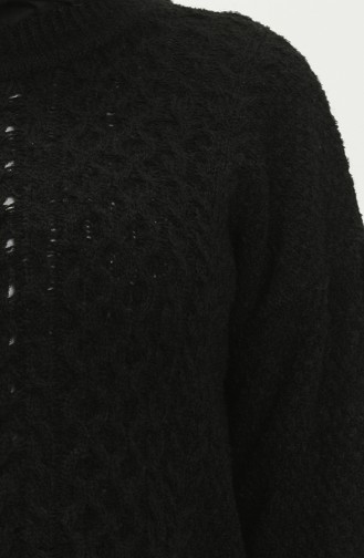 Side Slit Sweater 4376-02 Black 4376-02