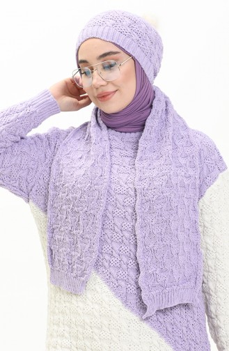 Ensemble Tricot 3 Pièces 80049-03 Lila Ecru 80049-03