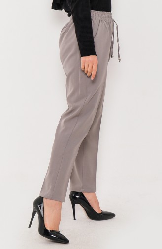 Pantalon à Taille Élastique 2201-09 Gris 2201-09