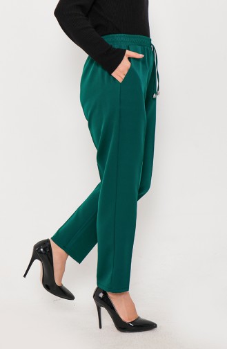 Hose mit elastische Taille 2201-12 Smaragdgrün 2201-12