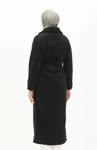 Robe de Chambre en Polaire avec Ceinture 00010A-01 Gris 00010A-01