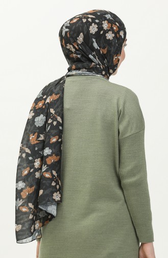 Acacia Misto Shawl 2381-03 Black Gray 2381-03