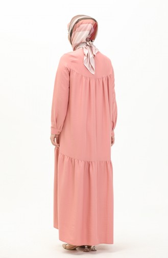 Shirred Dress 1837-05 Pink 1837-05
