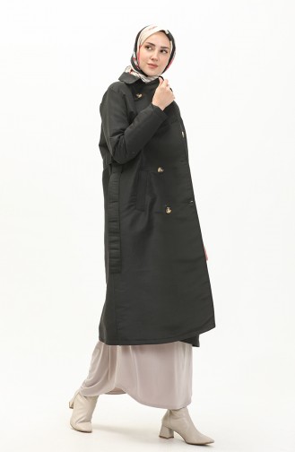 Black Trench Coats Models 6942-01