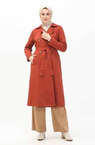 Brick Red Trenchcoat 6942-02