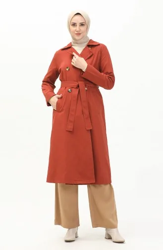 Trench Coat Couleur brique 6942-02