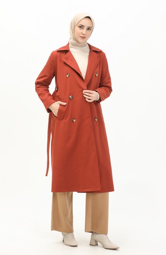 Ziegelrot Trench Coats Models 6942-02